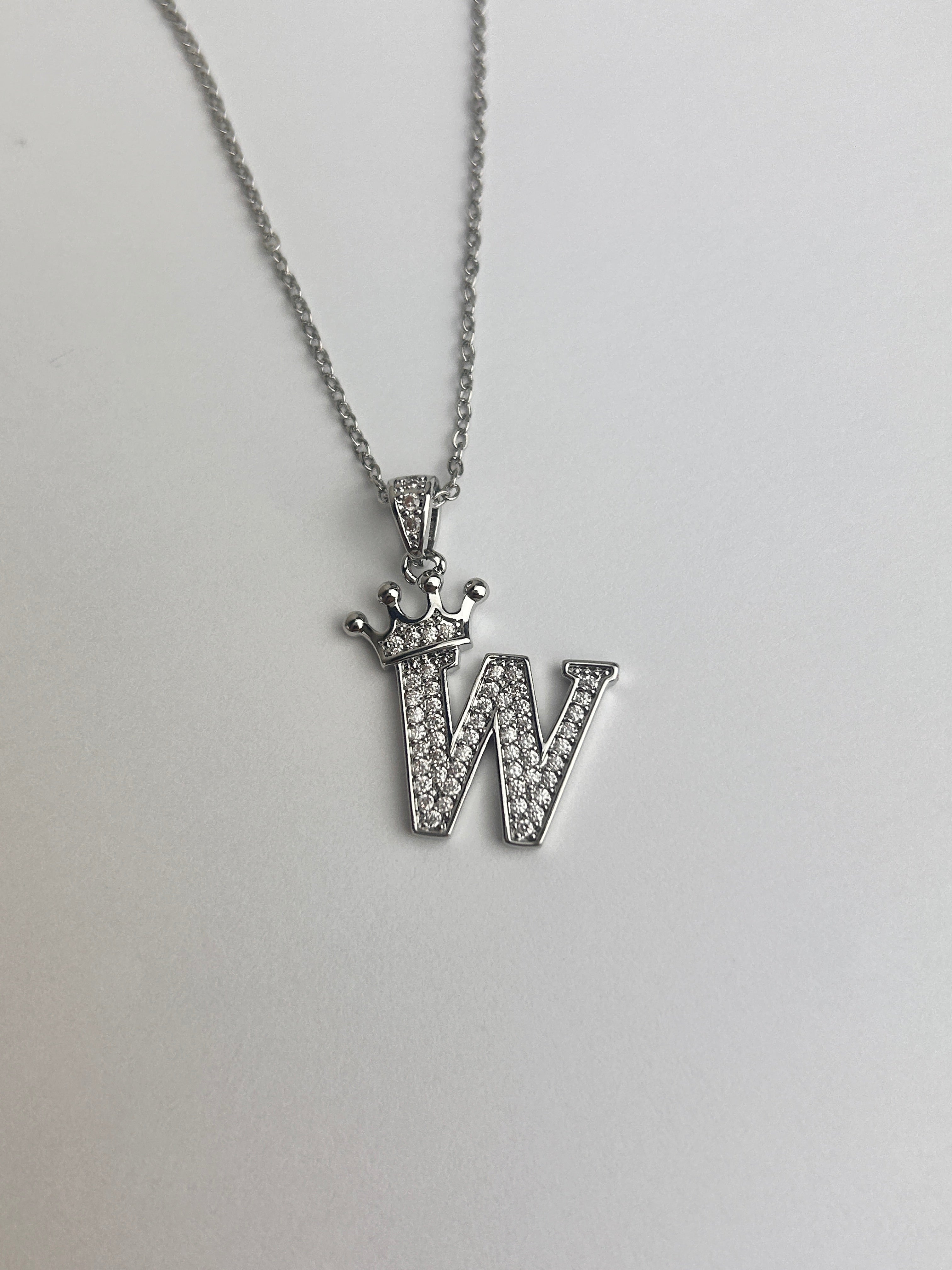 Silver Personalised Initial Necklace