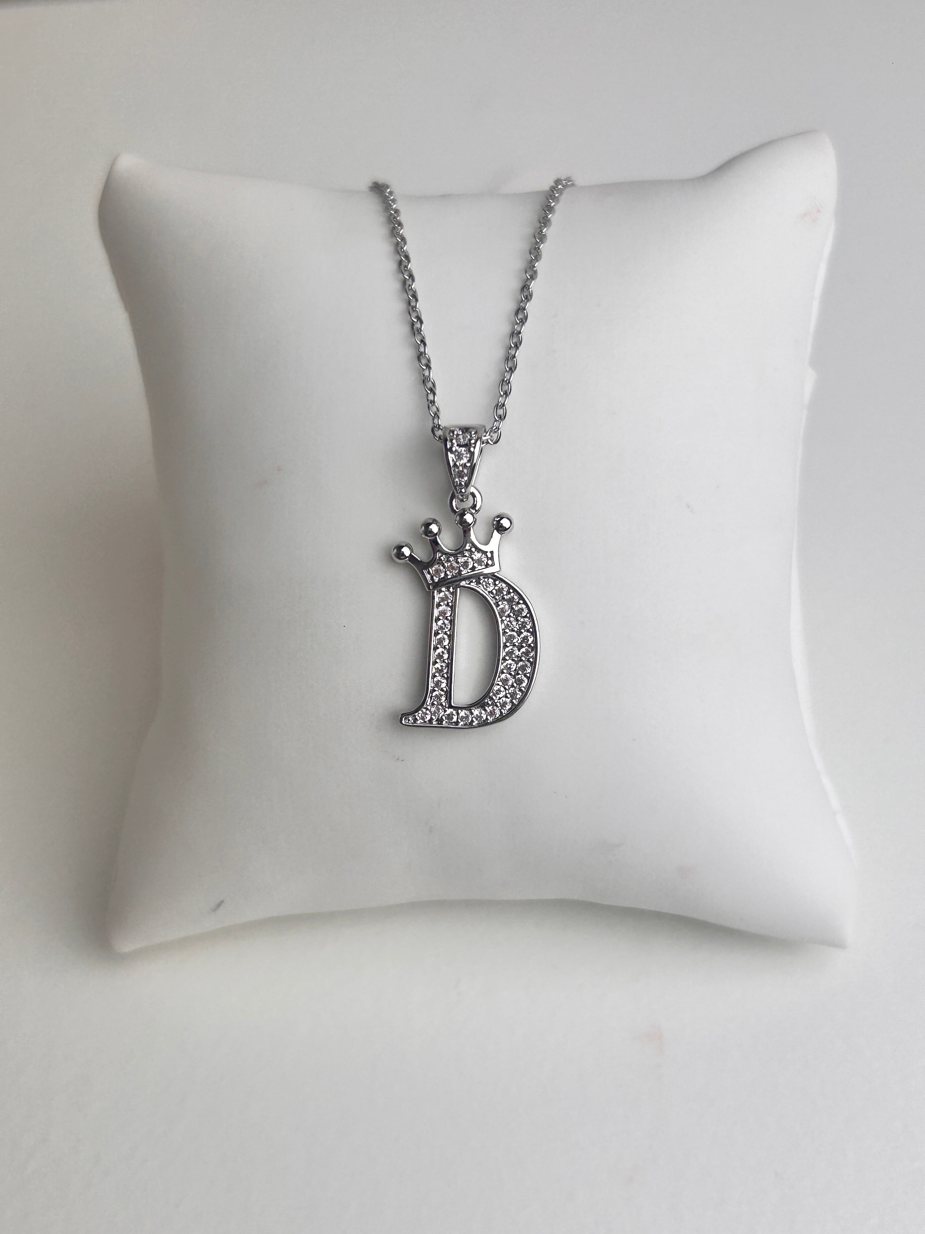Silver Personalised Initial Necklace