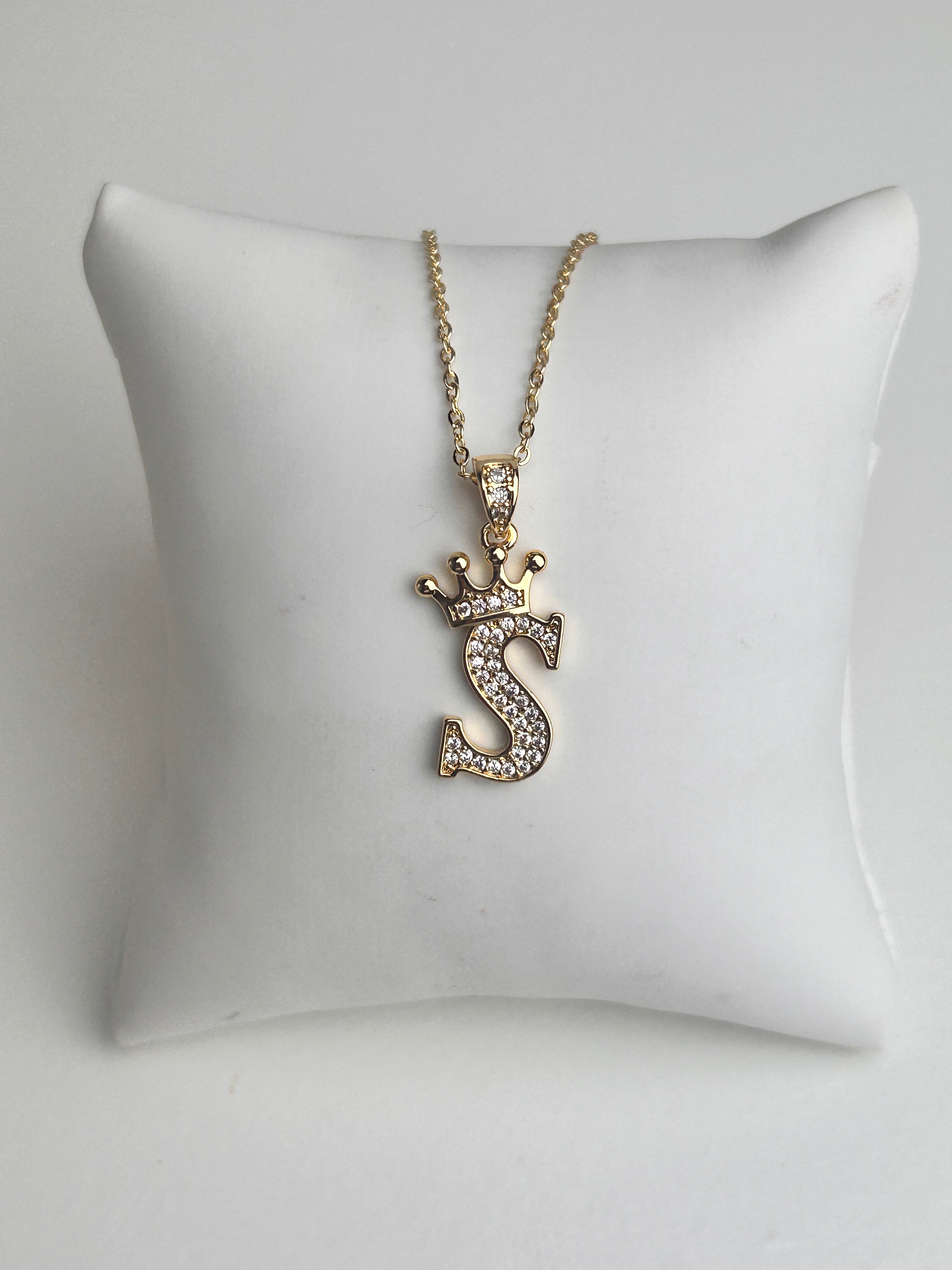 Gold Personalised Initial Necklace