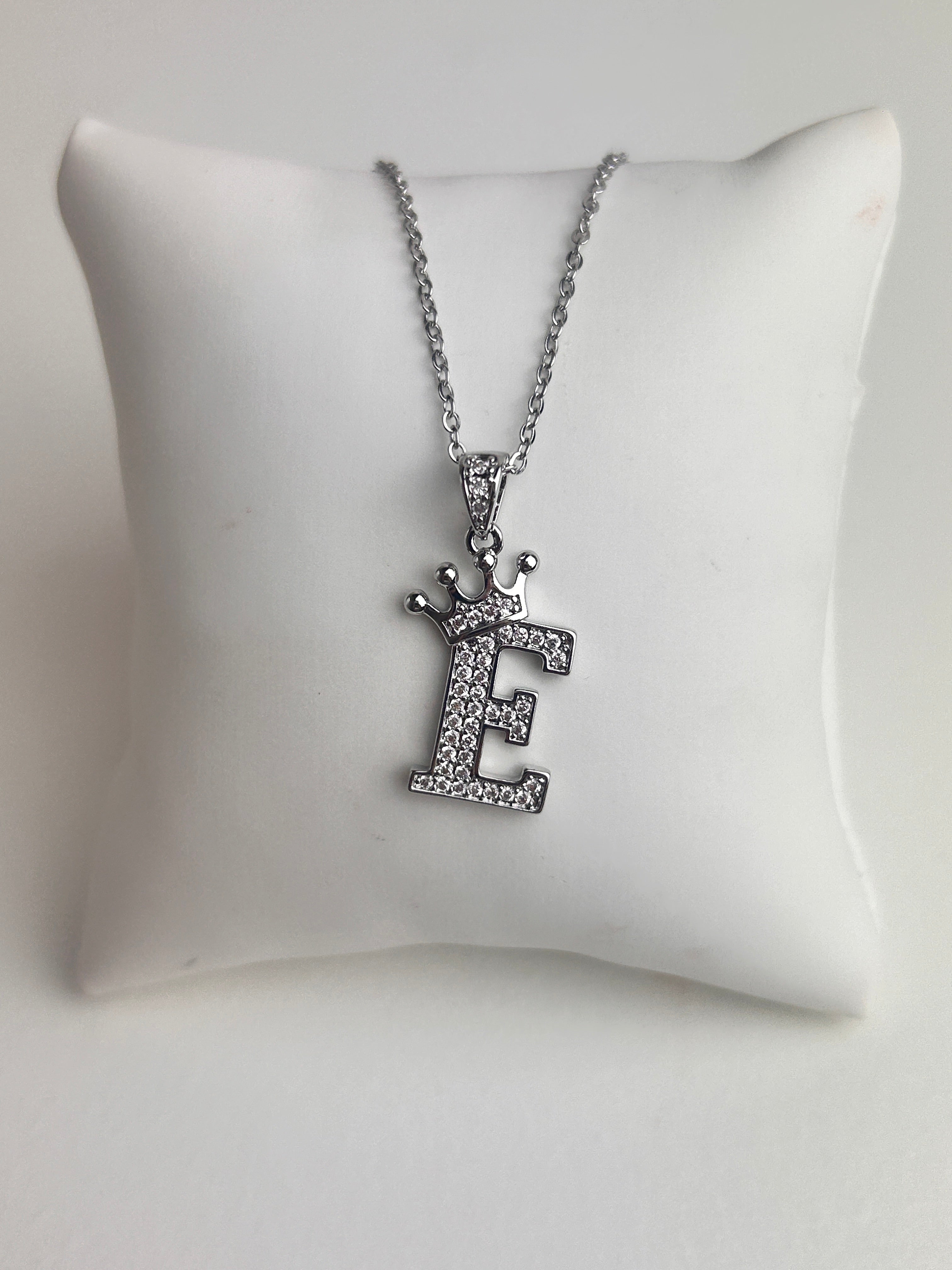 Silver Personalised Initial Necklace