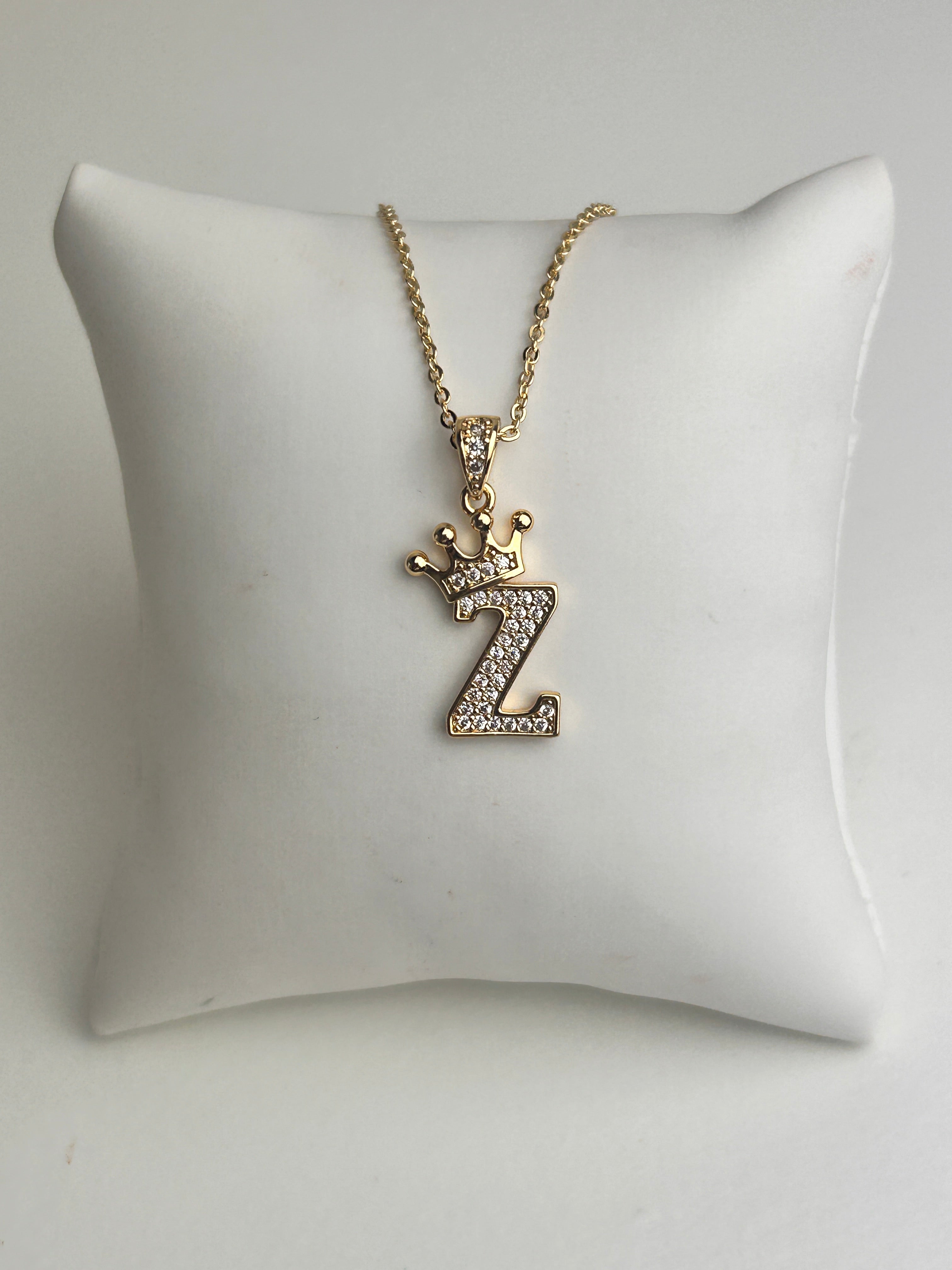 Gold Personalised Initial Necklace