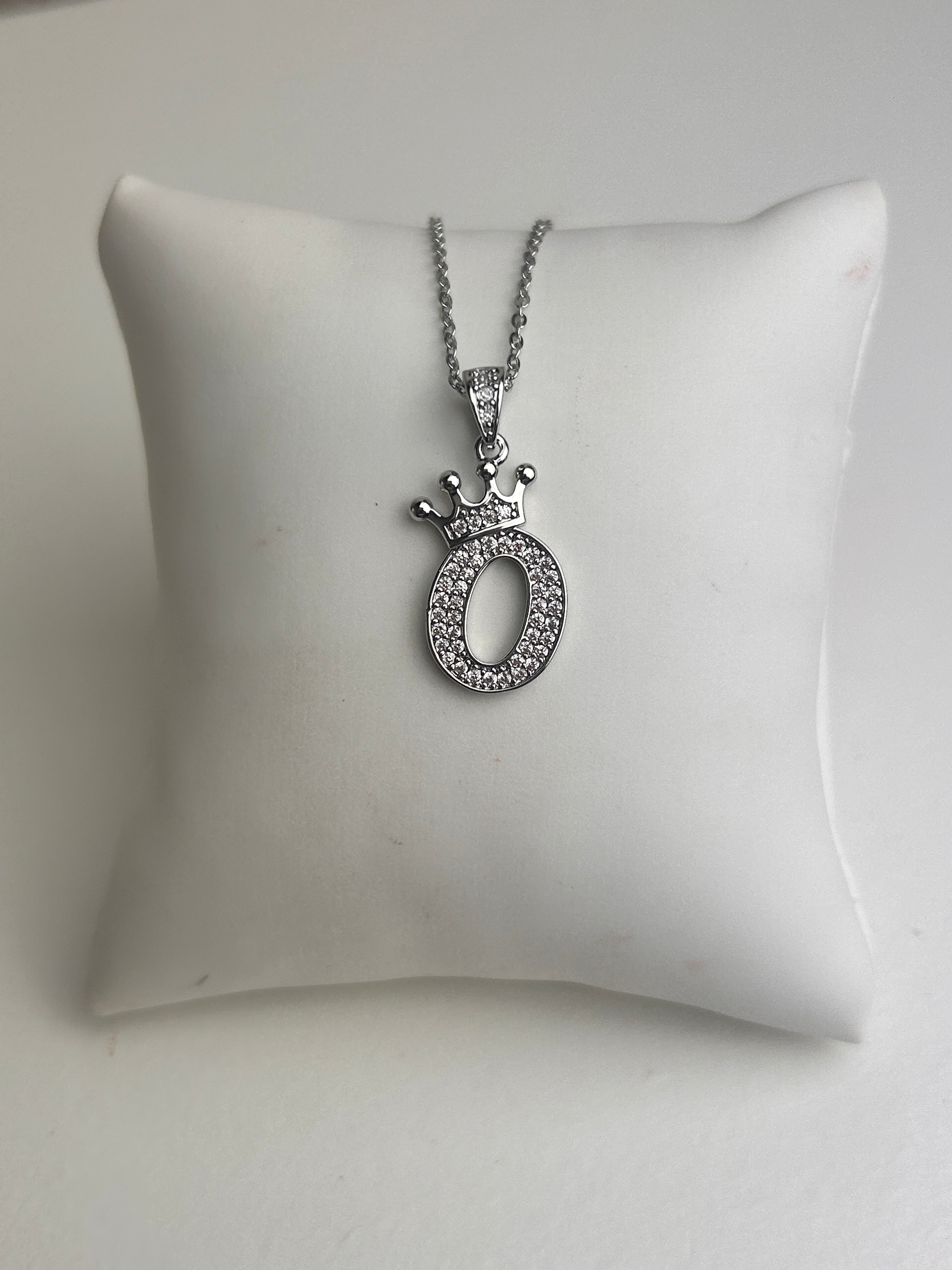 Silver Personalised Initial Necklace
