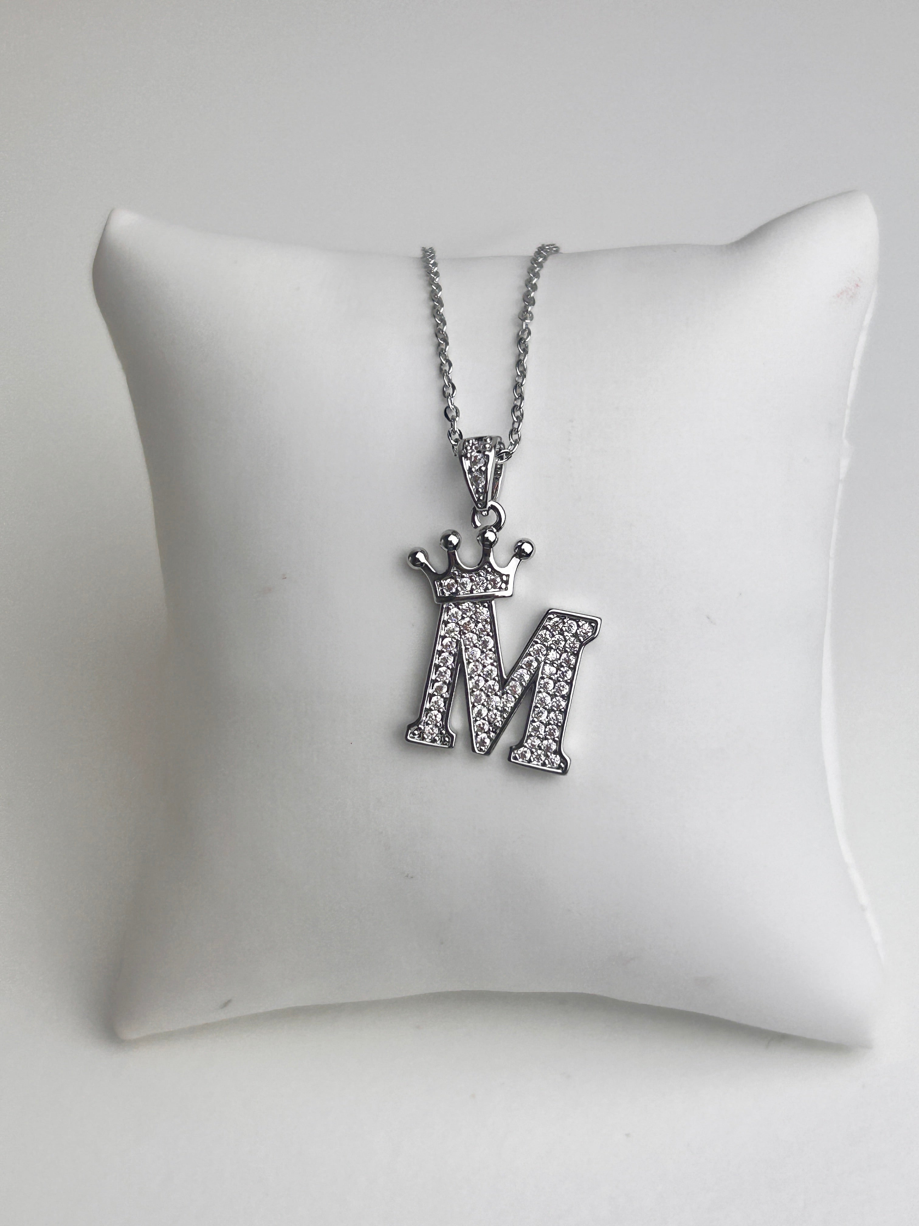 Silver Personalised Initial Necklace