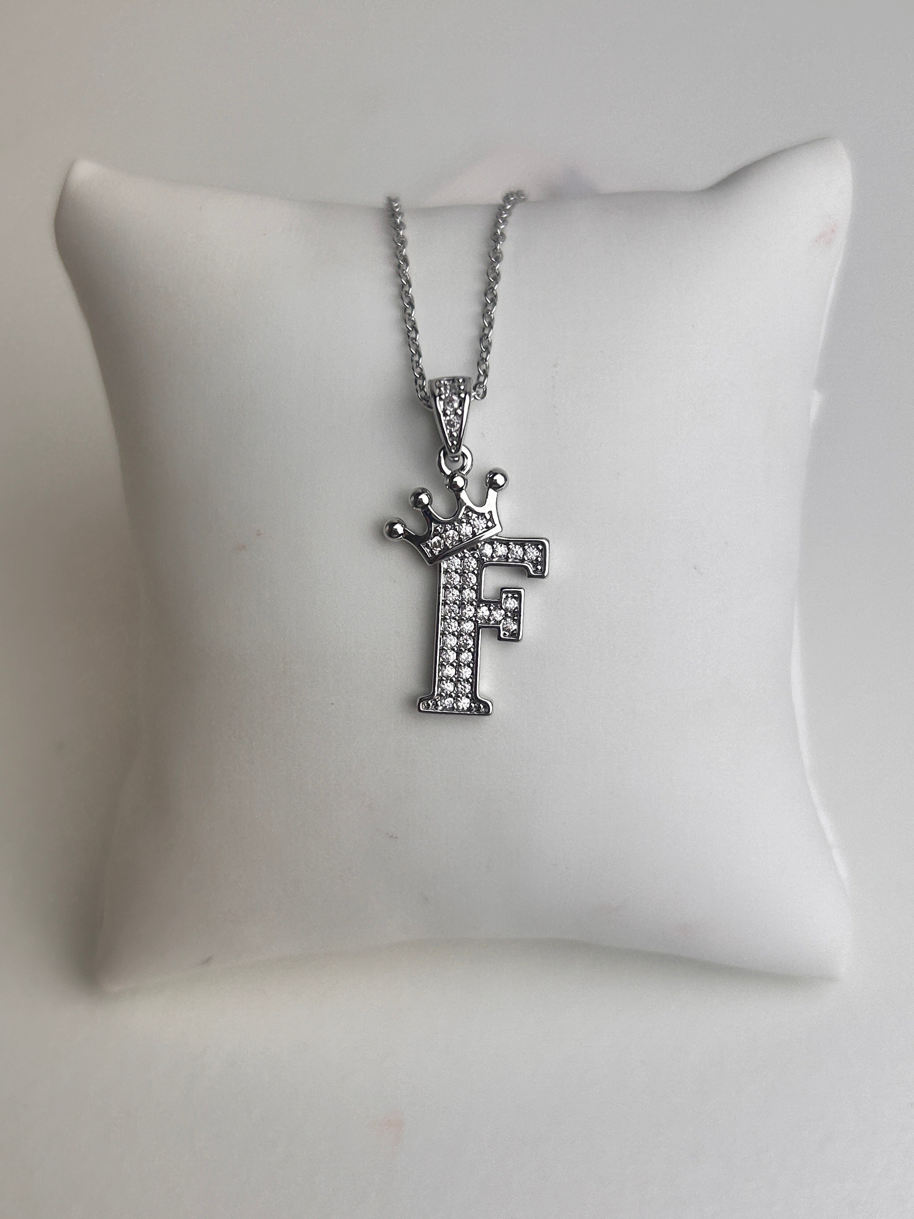 Silver Personalised Initial Necklace