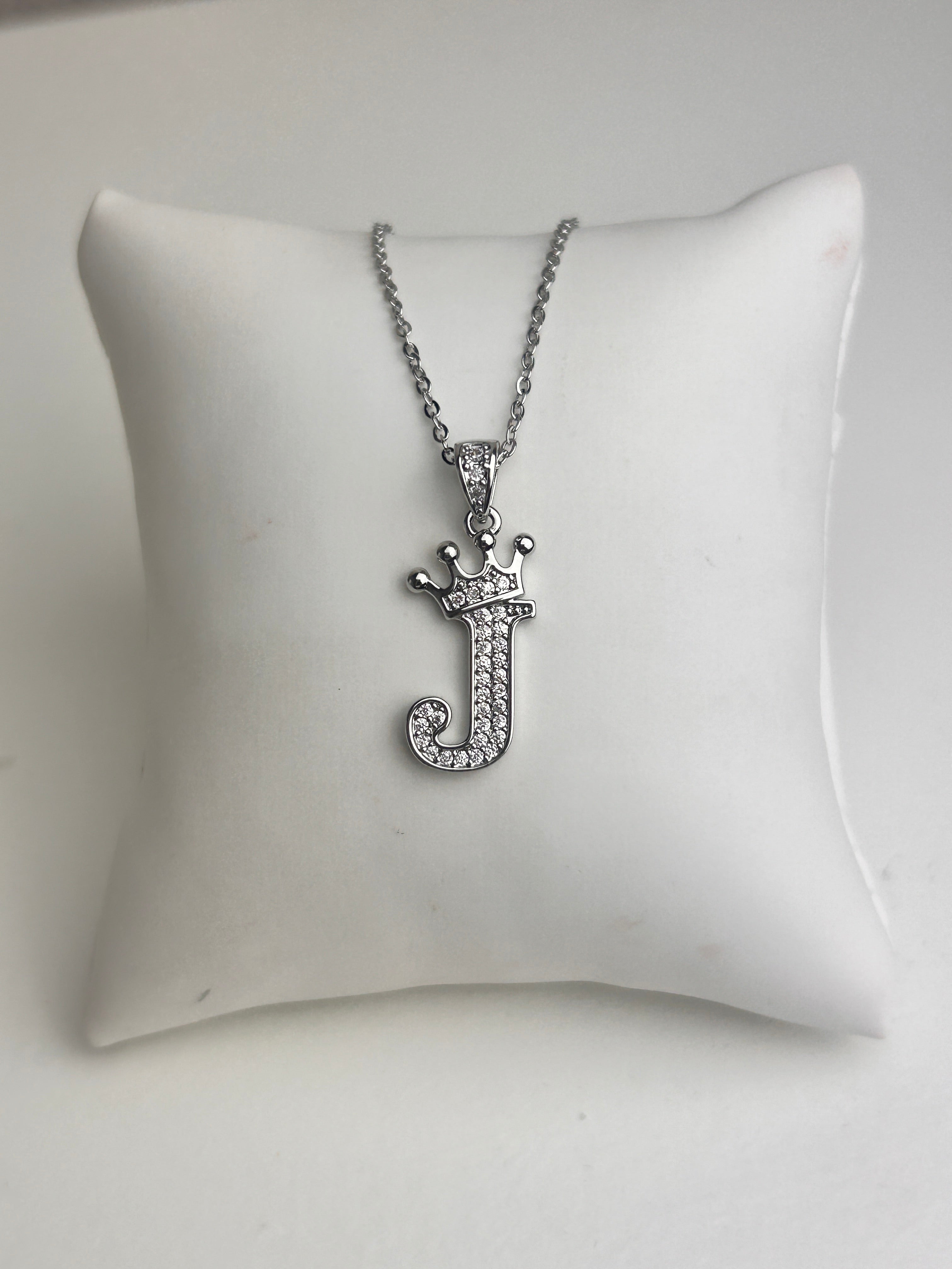 Silver Personalised Initial Necklace