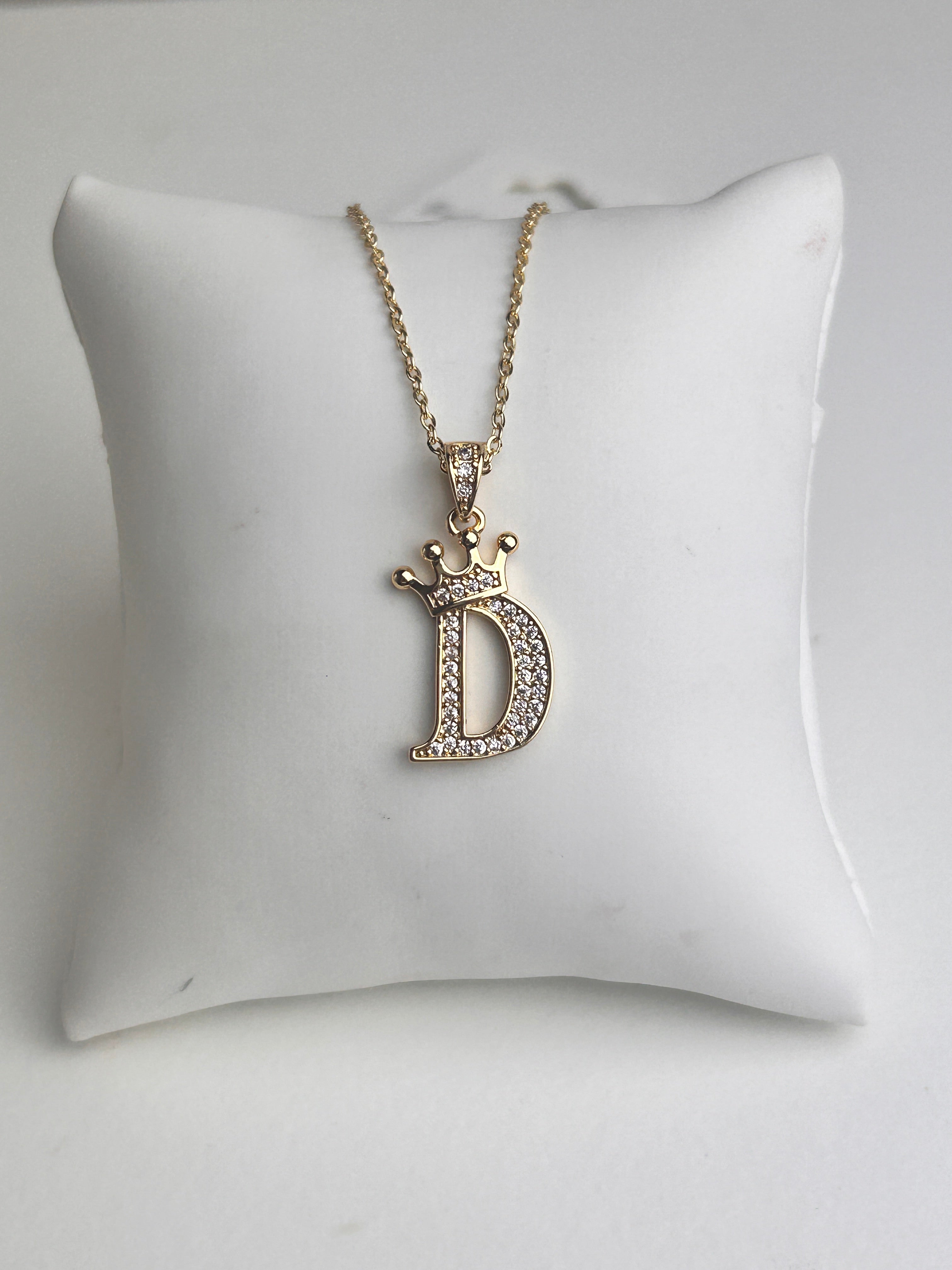 Gold Personalised Initial Necklace