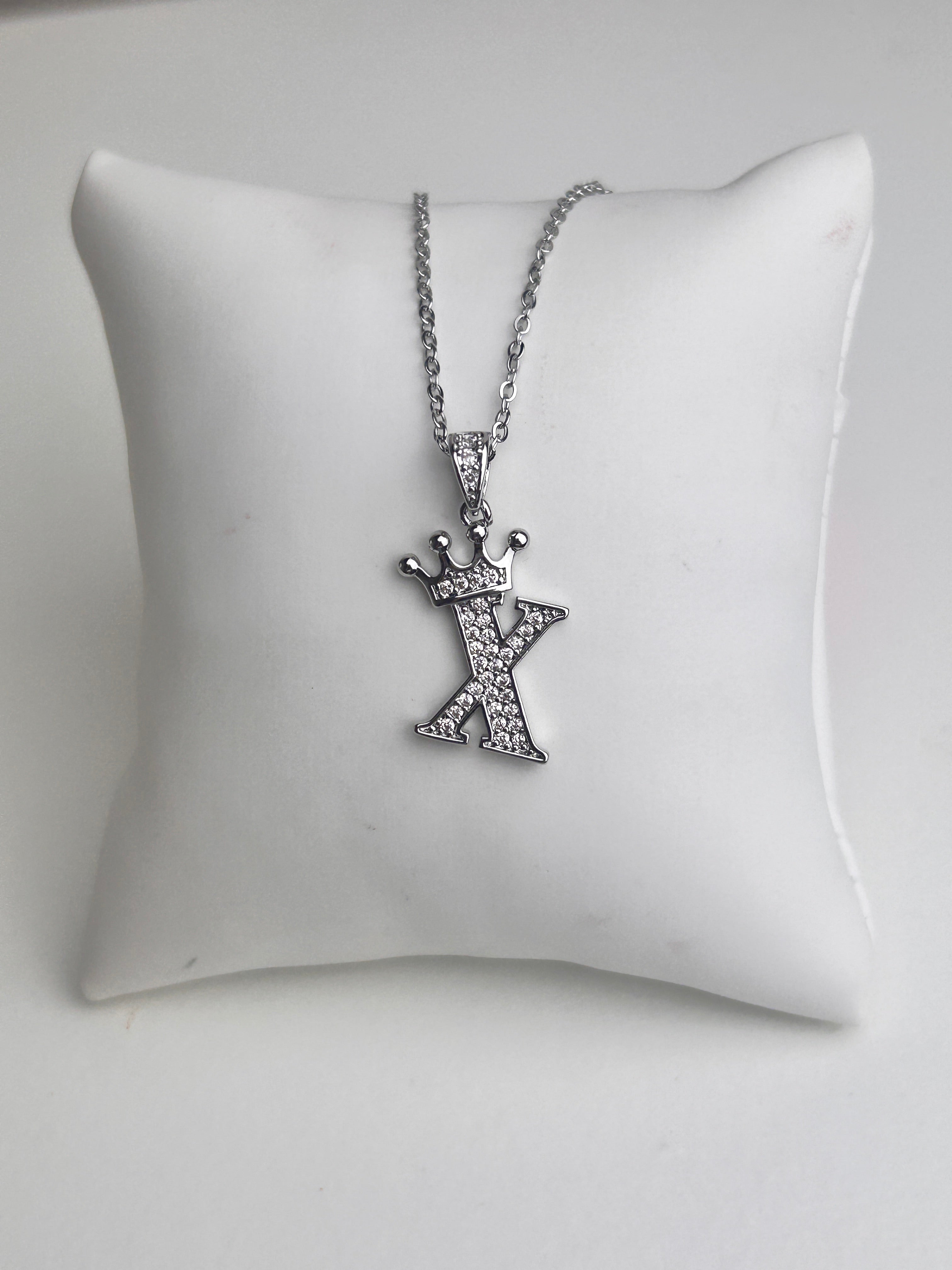 Silver Personalised Initial Necklace