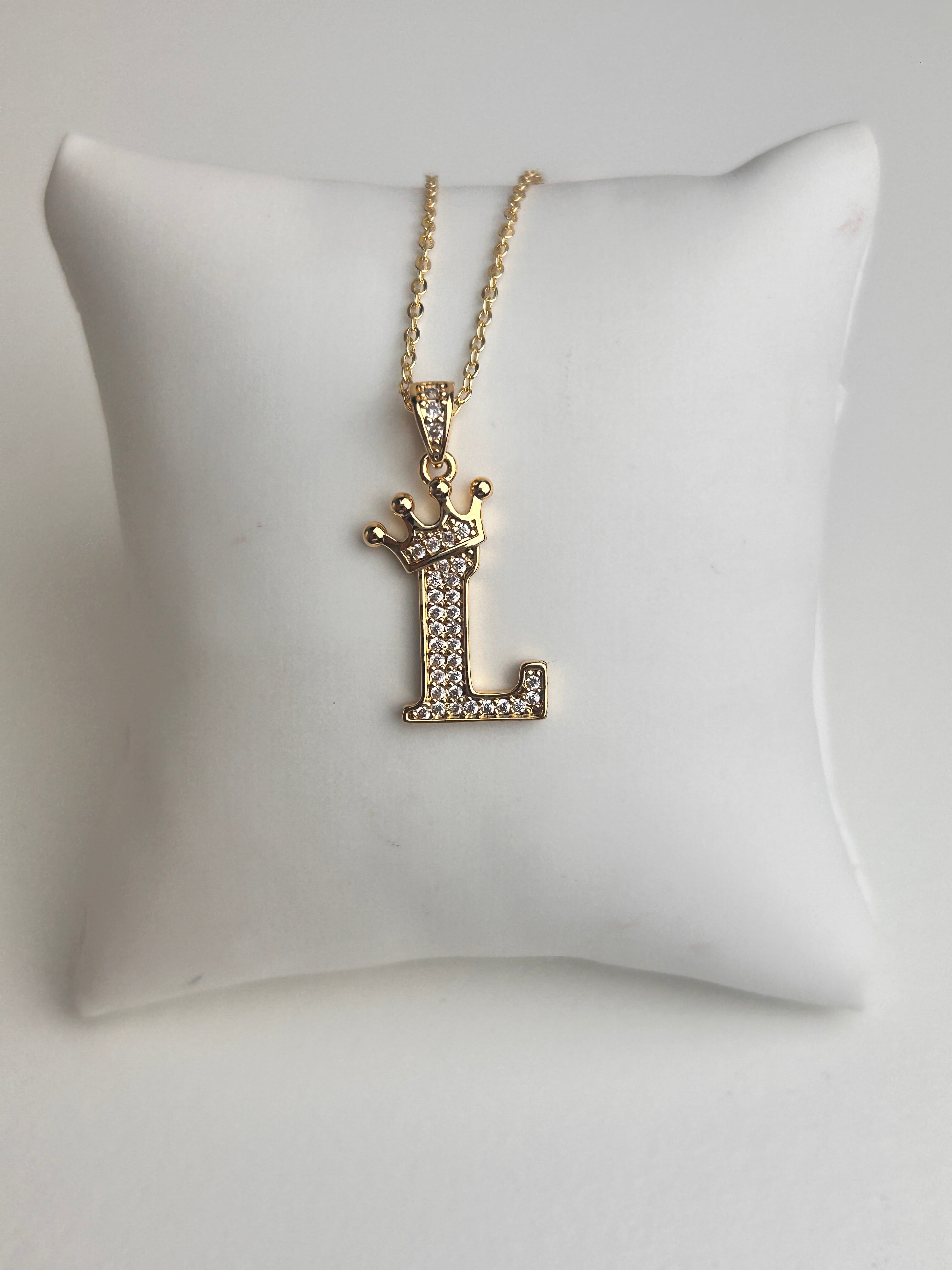Gold Personalised Initial Necklace