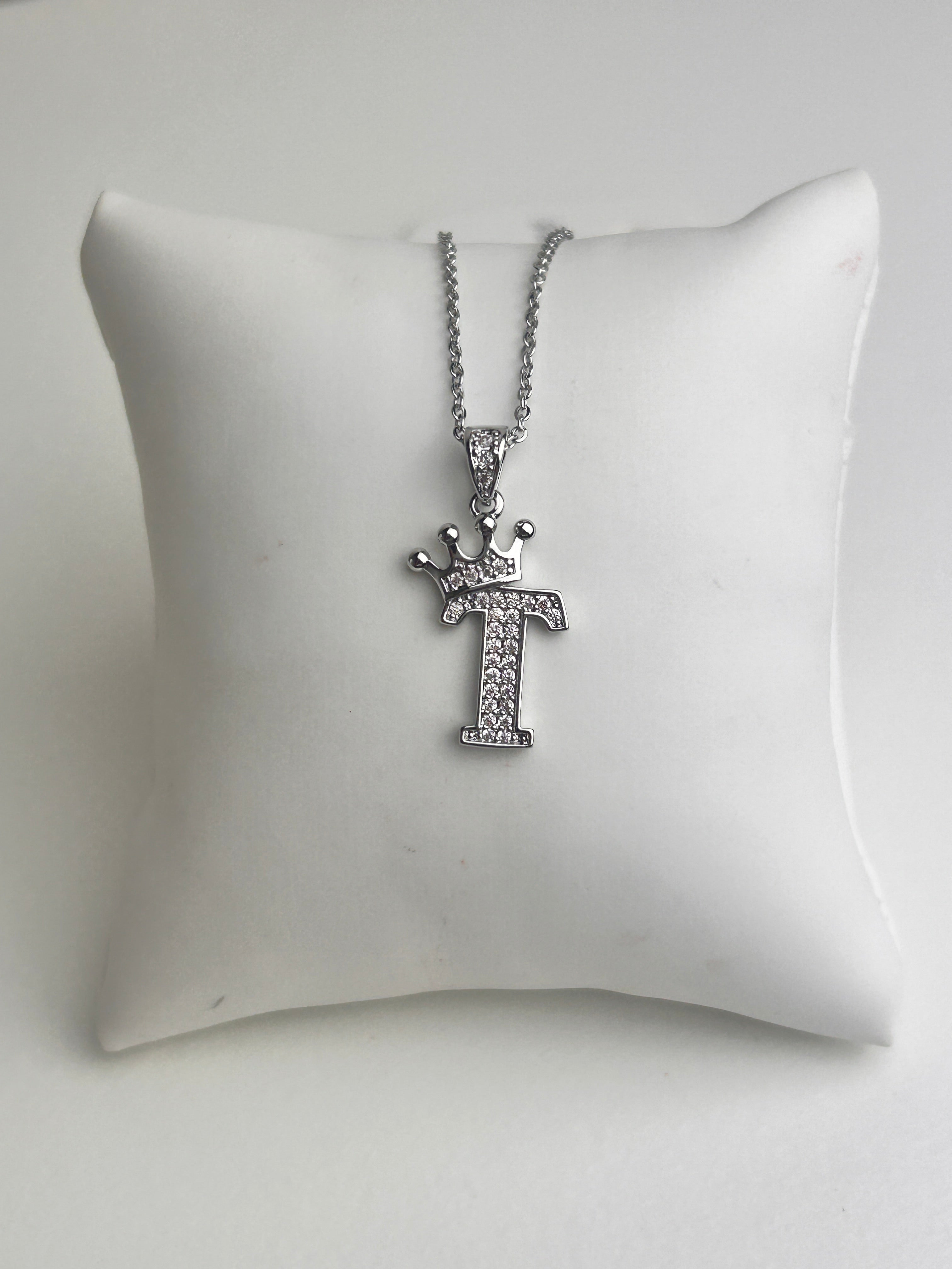 Silver Personalised Initial Necklace