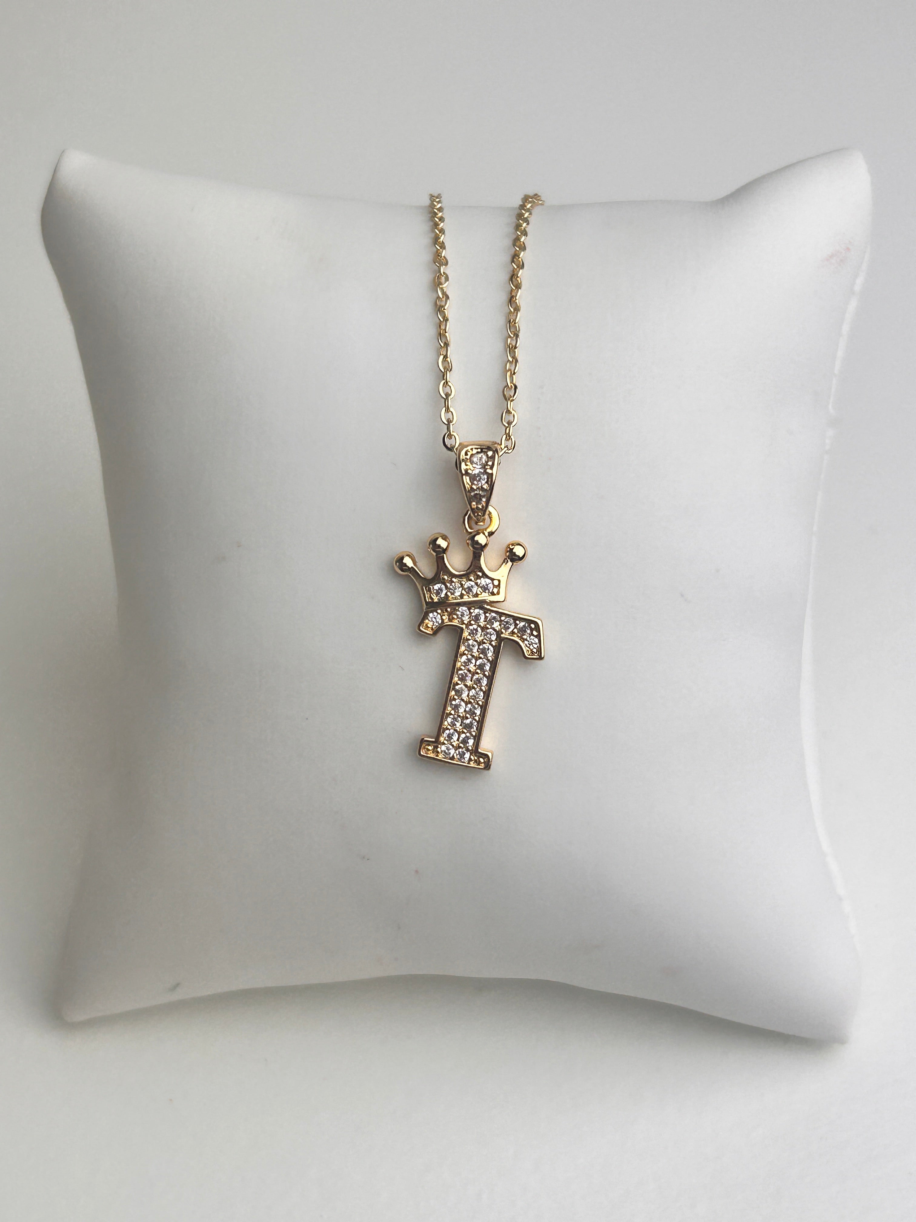 Gold Personalised Initial Necklace