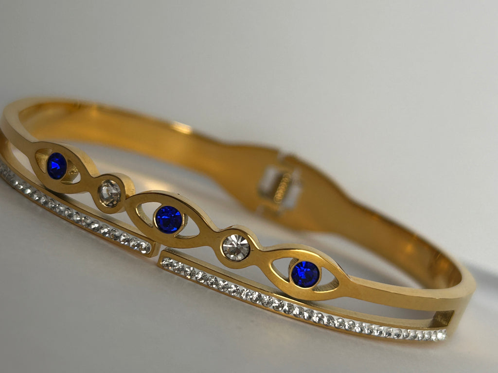 Elegant Evil-Eye Bangle