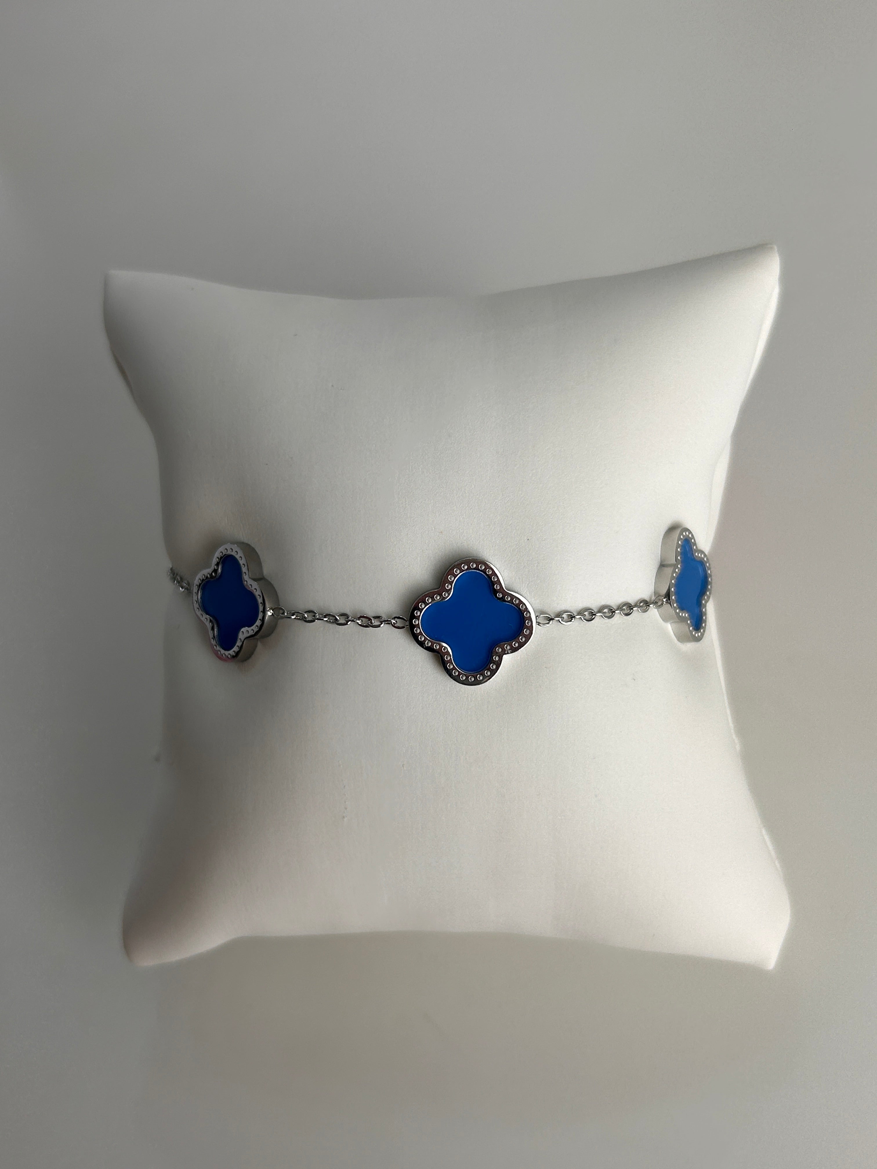 Silver Clover Bracelet