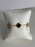 Black Diamond Clover Bracelet