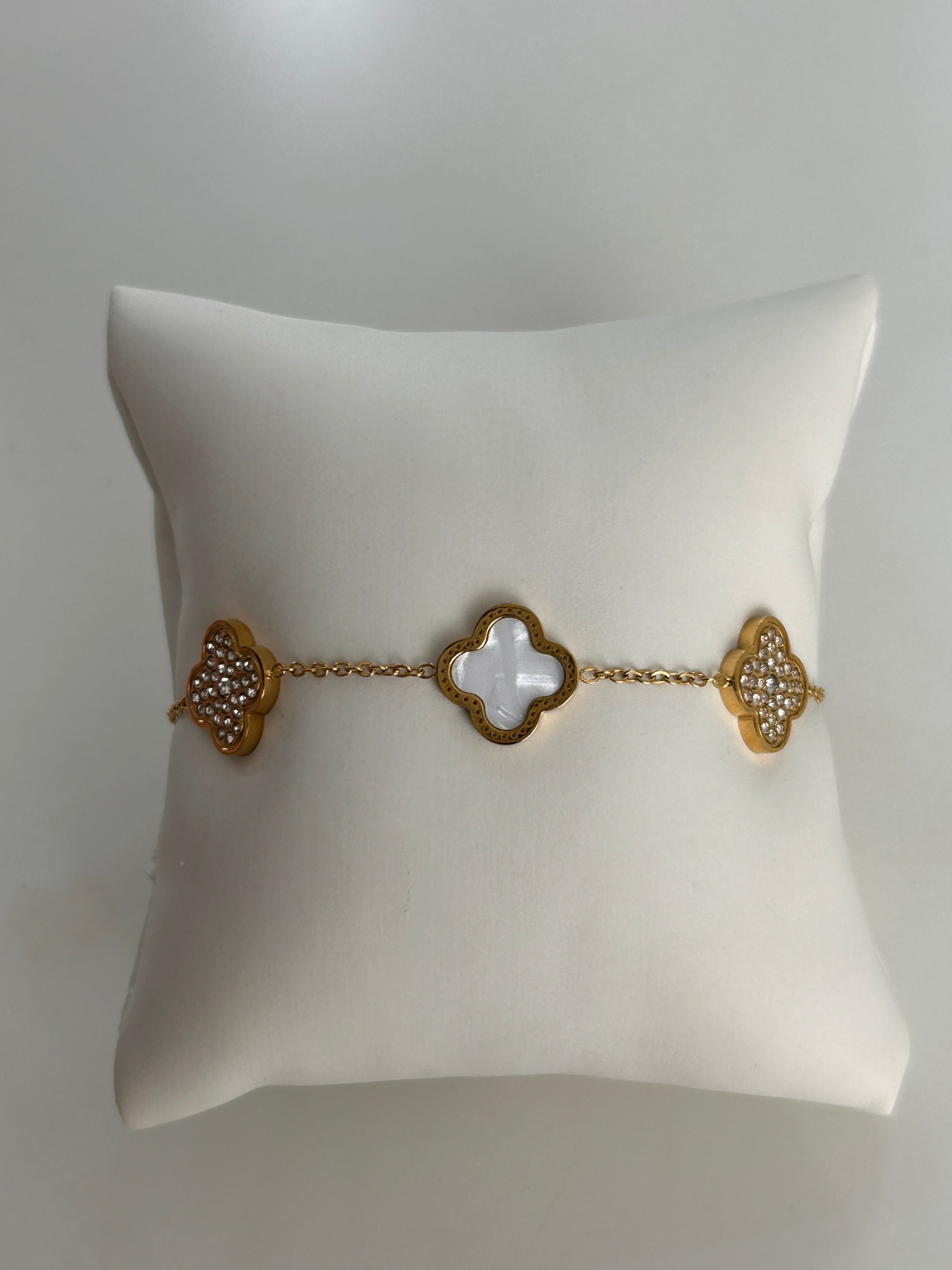 Diamond Clover Bracelet
